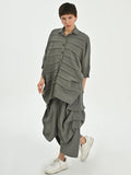  Bluse von Les Mios aus Baumwolle, 7005, Grün, Schick, Modern, Bequem, Schick
