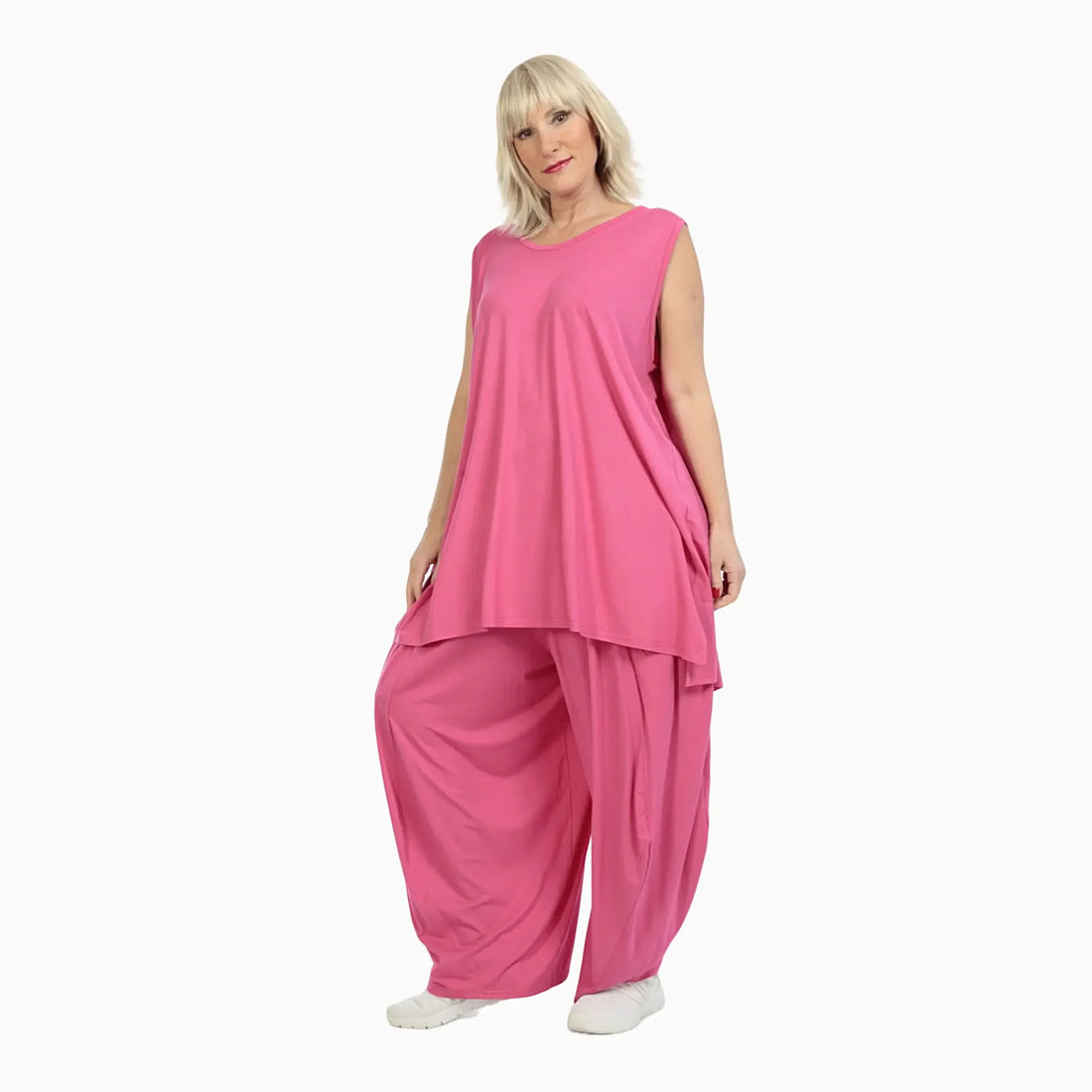  Ballonhose von AKH Fashion aus Viskose, 1233.08069, Fuchsia, Unifarben, Schick, Modern