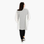  AKH Fashion Jacke in gerundeter Form, aus Viskose, 1288.06933, Weiß-Schwarz, Kariert