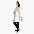 AKH Fashion Jacke in gerundeter Form, aus Viskose, 1288.06933, Weiß-Schwarz, Kariert