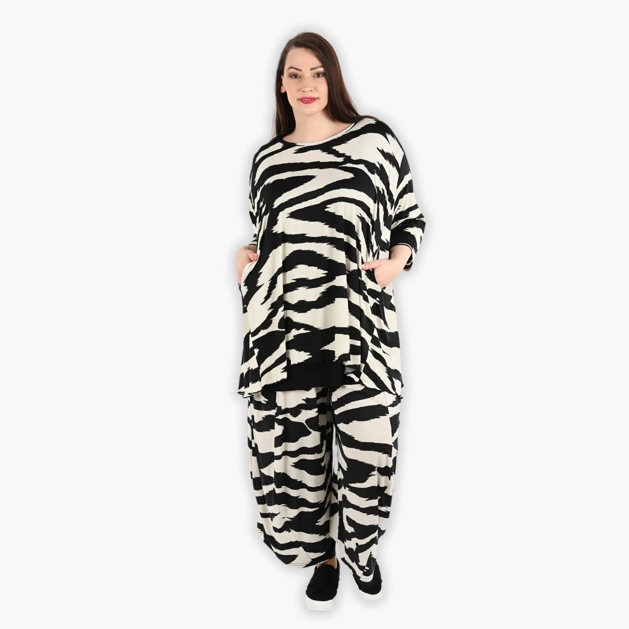 A-Form Shirt von AKH Fashion aus Viskose, ausgefallene, zeitlose Lagenlook Mode