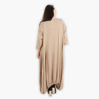  Ballonkleid von AKH Fashion aus Viskose, 1295.06736, Beige, Schick, Modern, Bequem