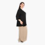  AKH Fashion Hose in gerader Form, aus Viskose, 1295.06927, Beige, Schick, Modern, Bequem