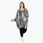 Shirt von AKH Fashion aus Viskose in gerader Form, ausgefallene Lagenlook Mode