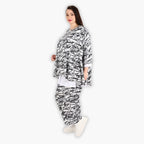  A-Form Bigshirt von AKH Fashion aus Viskose, 1301.00593, Schwarz-Weiß, Schick, Modern, Bequem