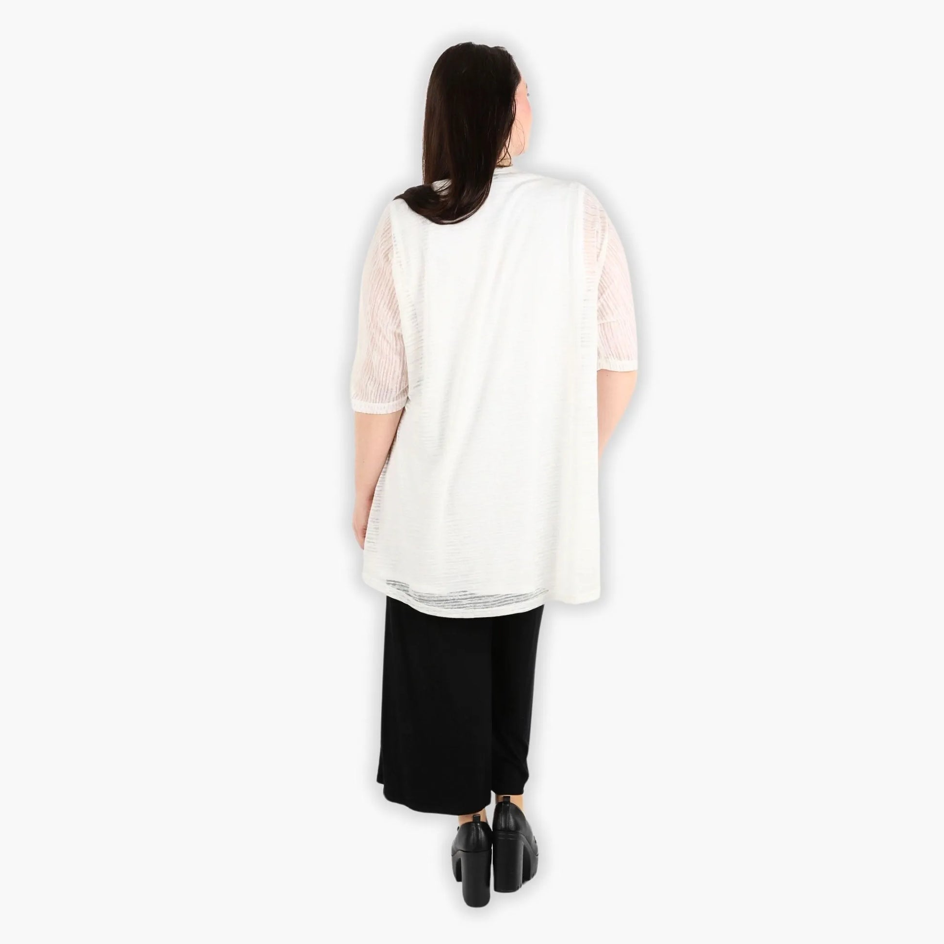  Bigshirt von AKH Fashion aus Viskose in gerundeter Form, 1302.02151, Creme, Schick, Modern