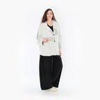  AKH Fashion Jacke in gerundeter Form, aus Viskose, 1377.00140, Olive-Ecru, Gerippt