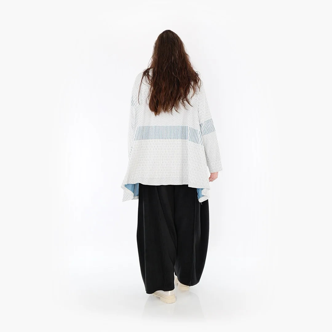 A-Form Shirt von AKH Fashion aus Viskose, ausgefallene, zeitlose Lagenlook Mode