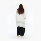  Ballonmantel von AKH Fashion aus Viskose, 1377.06518, Olive-Ecru, Gerippt, Schick, Modern