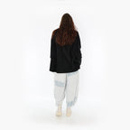  Ballonhose von AKH Fashion aus Viskose, 1377.08069, Blau-Ecru, Gerippt, Schick, Modern