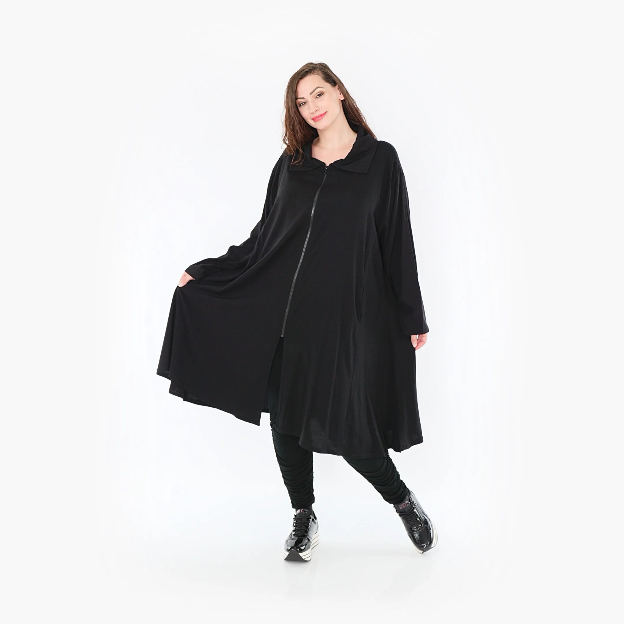  A-Form Bluse von AKH Fashion aus Viskose, 1380.06606, Schwarz, Schick, Modern, Bequem