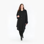  AKH Fashion Bluse in gerundeter Form, aus Viskose, 1380.06881, Schwarz, Schick, Modern