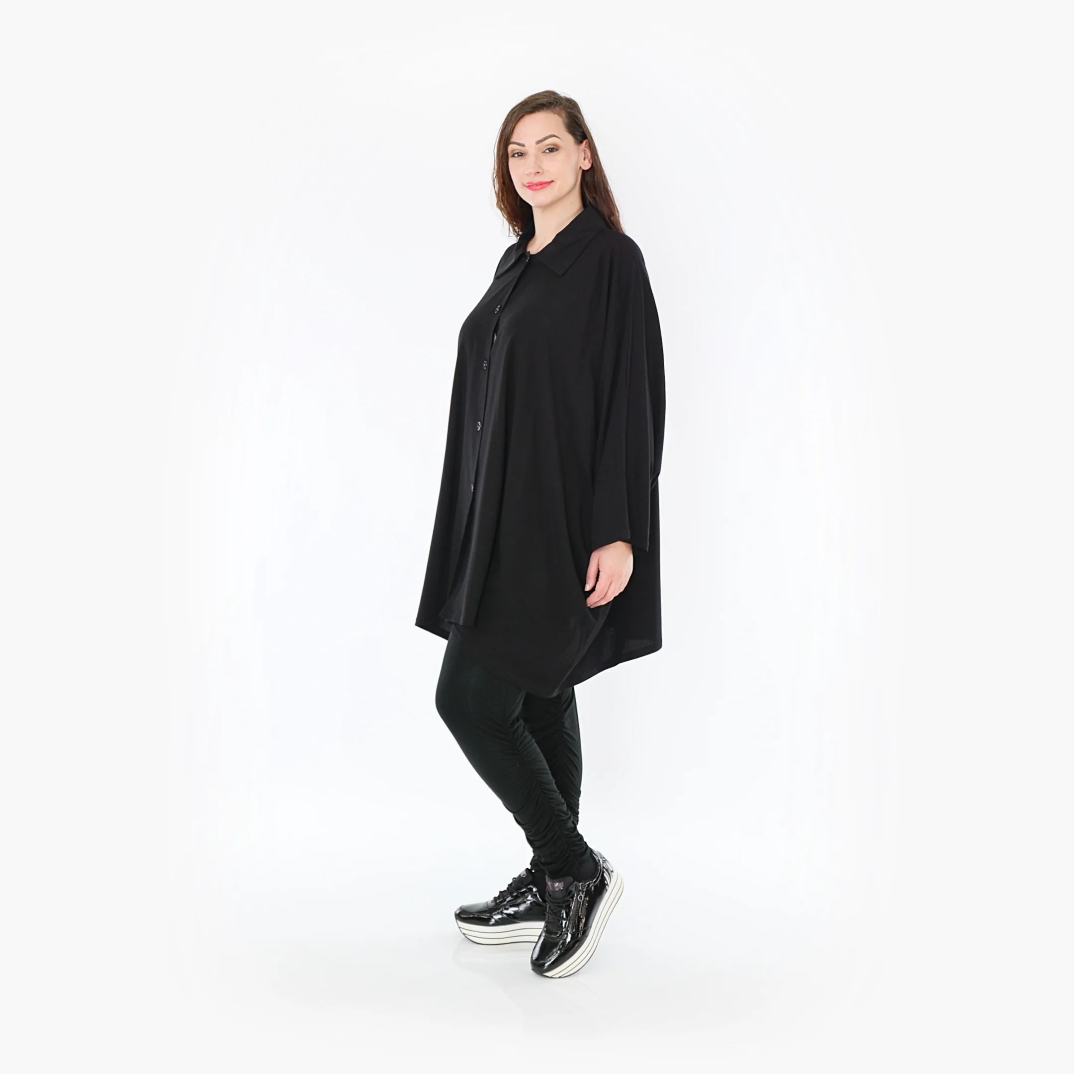 Bluse von AKH Fashion aus Viskose in kastiger Form, ausgefallene Lagenlook Mode