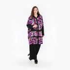  AKH Fashion Jacke in gerader Form, aus Viskose, 1381.06857, Fuchsia, Grafik, Schick