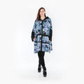  AKH Fashion Jacke in gerader Form, aus Viskose, 1381.06857, Petrol, Grafik, Schick