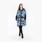  AKH Fashion Jacke in gerader Form, aus Viskose, 1381.06857, Petrol, Grafik, Schick