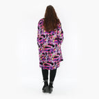  AKH Fashion Shirt in gerader Form, aus Viskose, 1381.06886, Fuchsia, Grafik, Schick