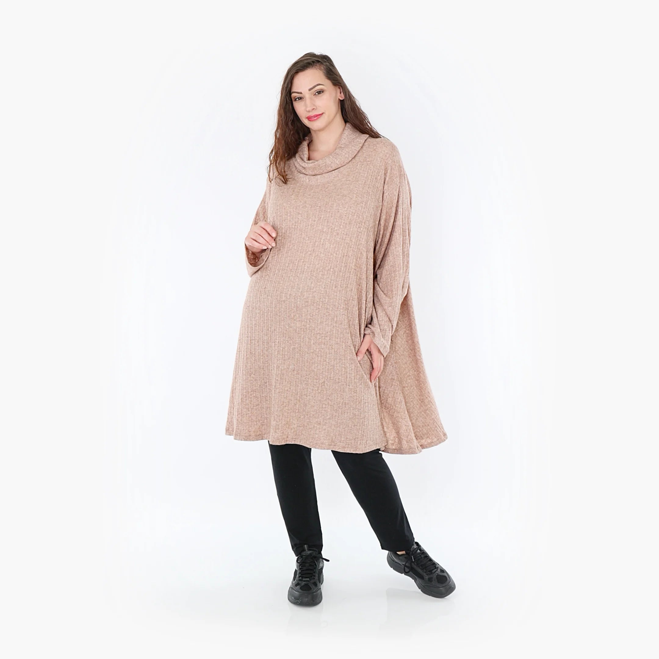 A-Form Shirt von AKH Fashion aus Polyurethan, ausgefallene, zeitlose Lagenlook Mode