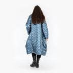  Ballonmantel von AKH Fashion aus Polyester, 1387.03023, Eisblau, Grafik, Schick, Modern
