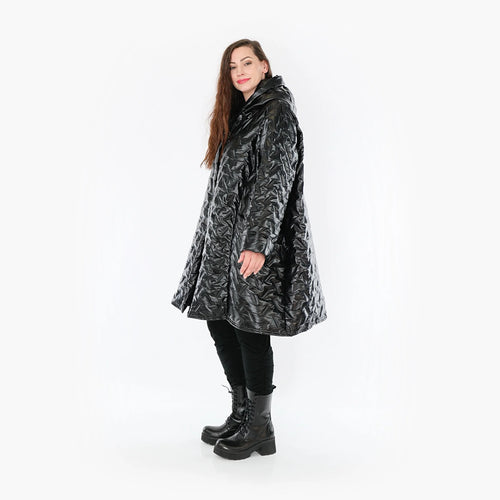  Ballonjacke von AKH Fashion aus Polyester, 1387.06660, Schwarz, Grafik, Schick, Modern