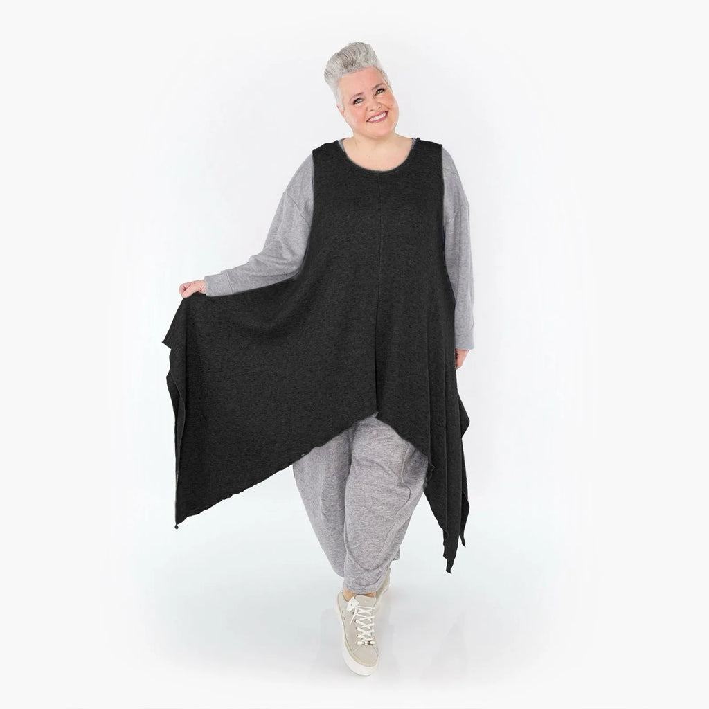 A-Form Tunika von AKH Fashion aus Viskose, ausgefallene, zeitlose Lagenlook Mode