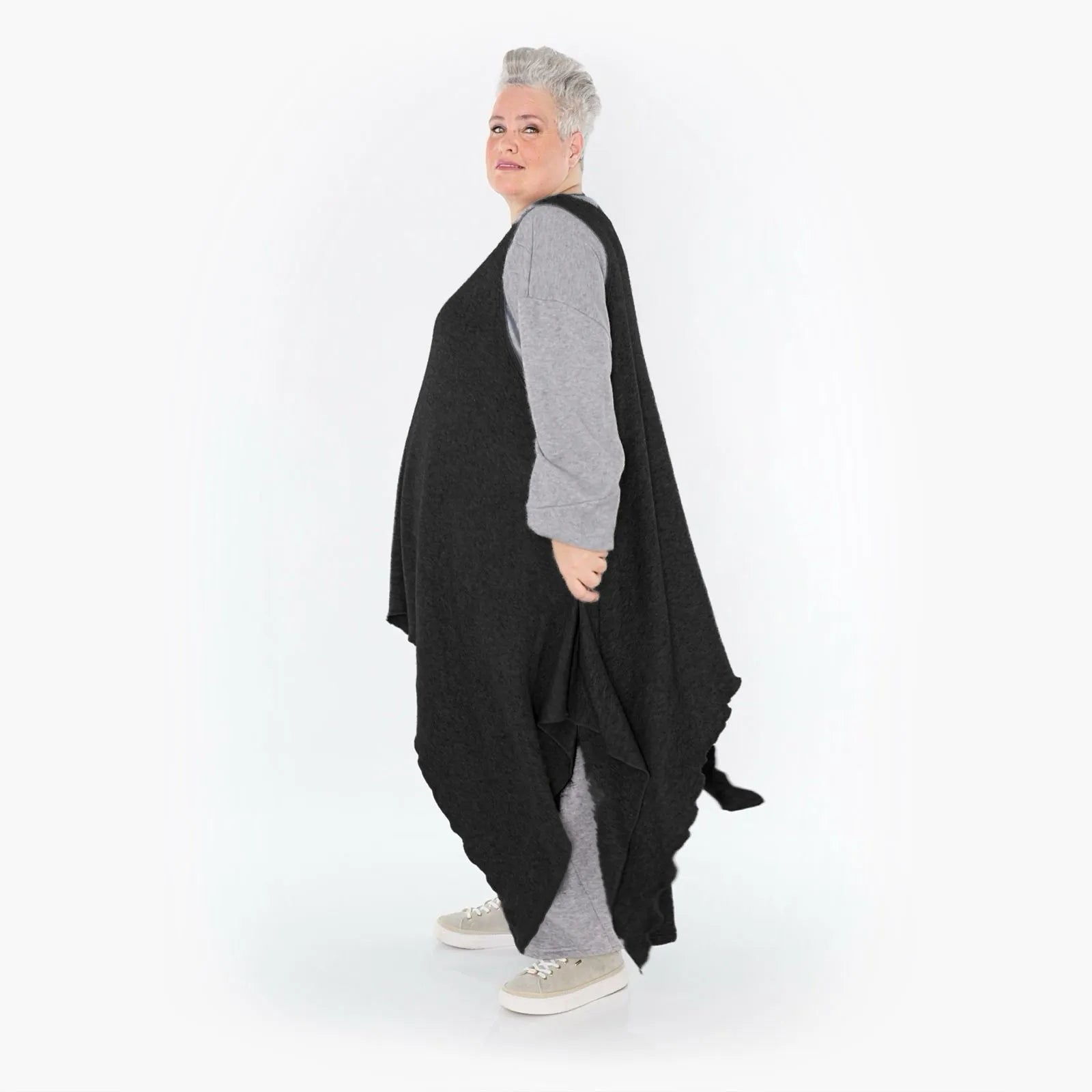 A-Form Tunika von AKH Fashion aus Viskose, ausgefallene, zeitlose Lagenlook Mode