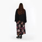  Marlene Hose von AKH Fashion aus Viskose, 1491.07070, Schwarz/Fuchsia/Multi, Blumen