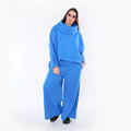 Palazzo Hose von AKH Fashion aus Baumwolle, 1547.06937, Blau, Ausgefallen, Zeitlos, Schick