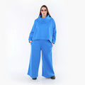 AKH Fashion Überwurf in kastiger Form, aus Baumwolle, 1547.7011R, Blau, Ausgefallen