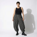 Ballonhose von AKH Fashion aus Polyester, 1562.08069, Grau/Schwarz, Kariert, Ausgefallen