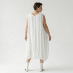 Ballonkleid von AKH Fashion aus Viskose, 1576.02288, Weiß, Ausgefallen, Zeitlos, Schick
