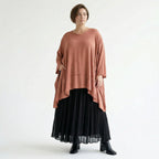 A-Form Bigshirt von AKH Fashion aus Viskose, 1576.05593, Mauve, Ausgefallen, Zeitlos, Schick