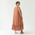 A-Form Kleid von AKH Fashion aus Viskose, 1576.07023, Mauve, Ausgefallen, Zeitlos, Schick