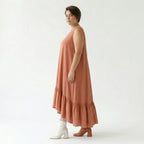 A-Form Kleid von AKH Fashion aus Viskose, 1576.07023, Mauve, Ausgefallen, Zeitlos, Schick