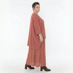 A-Form Rock von AKH Fashion aus Viskose, 1576.07186, Mauve, Ausgefallen, Zeitlos, Schick