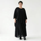 A-Form Rock von AKH Fashion aus Viskose, 1576.07186, Schwarz, Ausgefallen, Zeitlos, Schick