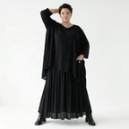 A-Form Rock von AKH Fashion aus Viskose, 1576.07186, Schwarz, Ausgefallen, Zeitlos, Schick