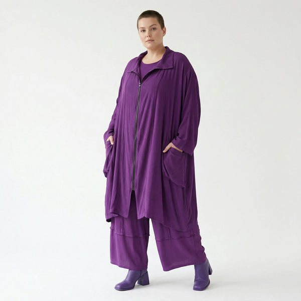Ballonhose von AKH Fashion aus Viskose, 1576.07189, Lila, Ausgefallen, Zeitlos, Schick