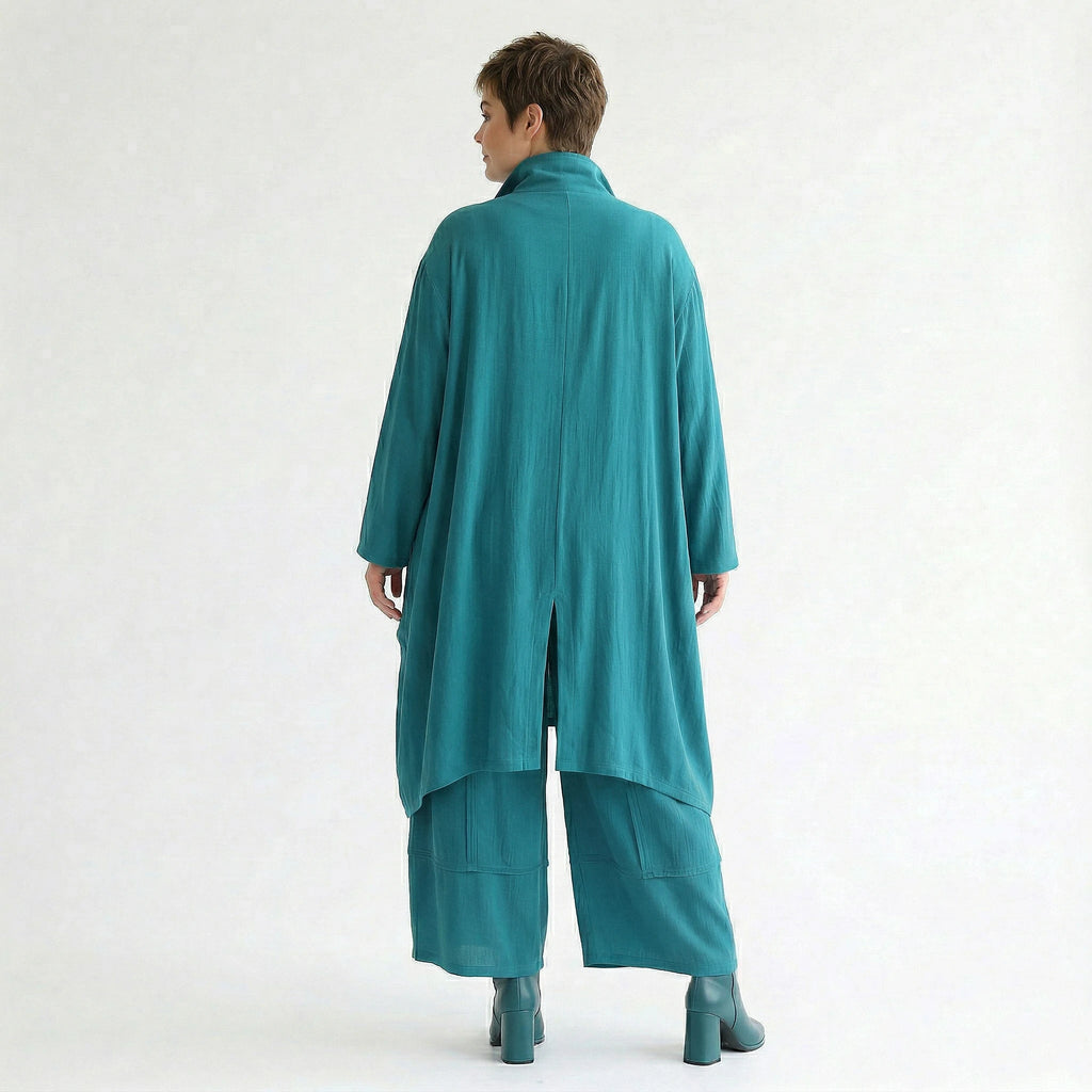 Ballonhose von AKH Fashion aus Viskose, 1576.07189, Petrol, Ausgefallen, Zeitlos, Schick