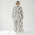 AKH Fashion Jacke in gerundeter Form, aus Viskose, 1579.06910, Weiß/Schwarz, Kleckse
