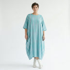 Mit luftig leichtem Lagenlook im ausgefallenen Oversize Style, Blockstreifen, zeitlos, Grün/Flieder