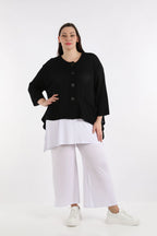 A-Form Jacke von AKH Fashion aus Baumwolle, ausgefallene, zeitlose Lagenlook Mode