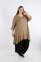 A-Form Shirt von AKH Fashion aus Viskose, ausgefallene, zeitlose Lagenlook Mode