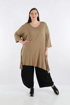 A-Form Shirt von AKH Fashion aus Viskose, ausgefallene, zeitlose Lagenlook Mode