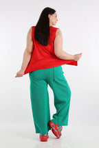  AKH Fashion Hose in gerader Form, aus Baumwolle, 1252.06907, Grün, Schick, Modern, Bequem