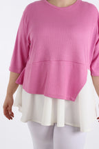 A-Form Shirt von AKH Fashion aus Viskose, ausgefallene, zeitlose Lagenlook Mode