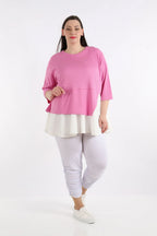 A-Form Shirt von AKH Fashion aus Viskose, ausgefallene, zeitlose Lagenlook Mode