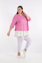 A-Form Shirt von AKH Fashion aus Viskose, ausgefallene, zeitlose Lagenlook Mode