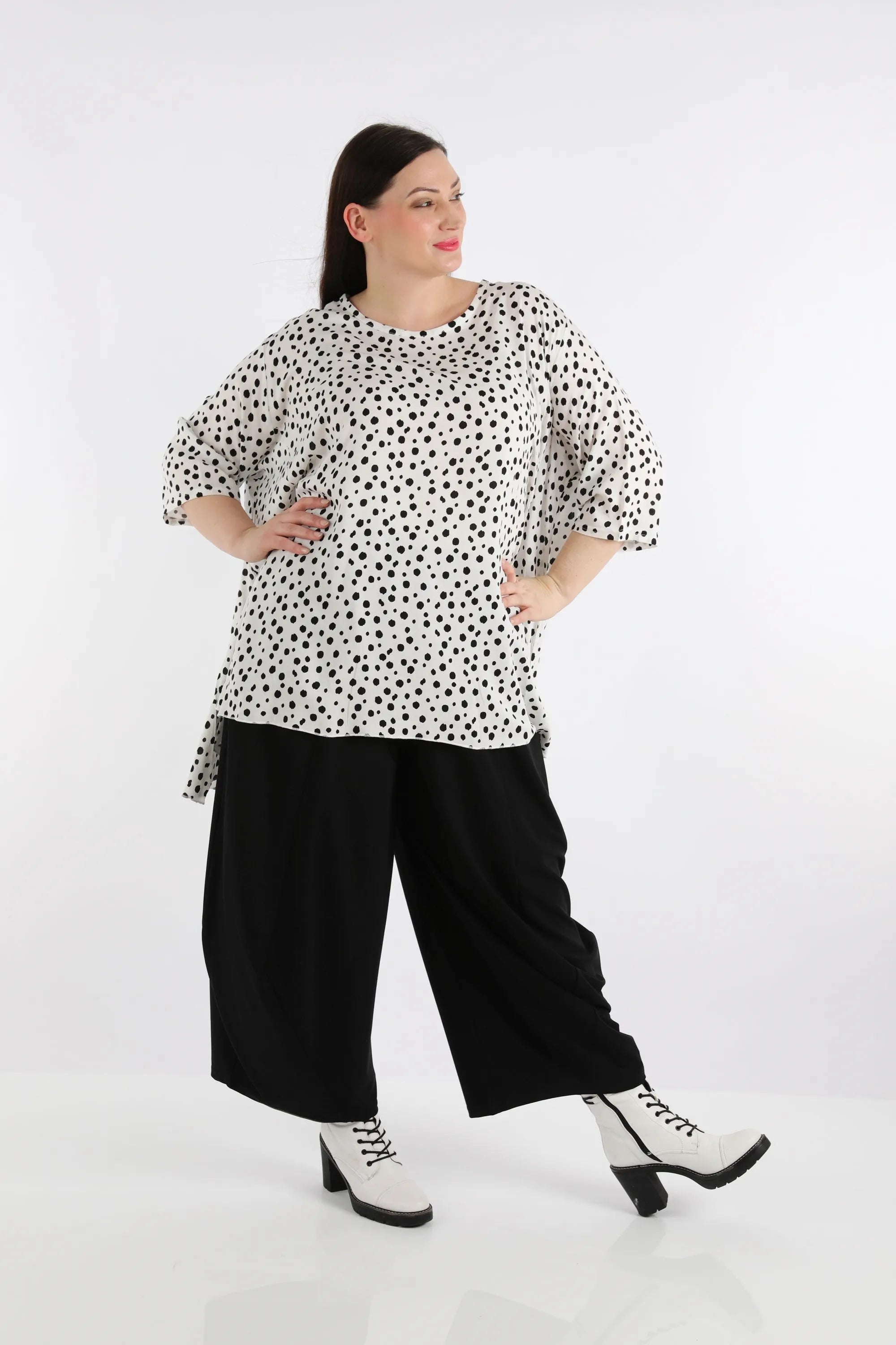 A-Form Shirt von AKH Fashion aus Viskose, ausgefallene, zeitlose Lagenlook Mode