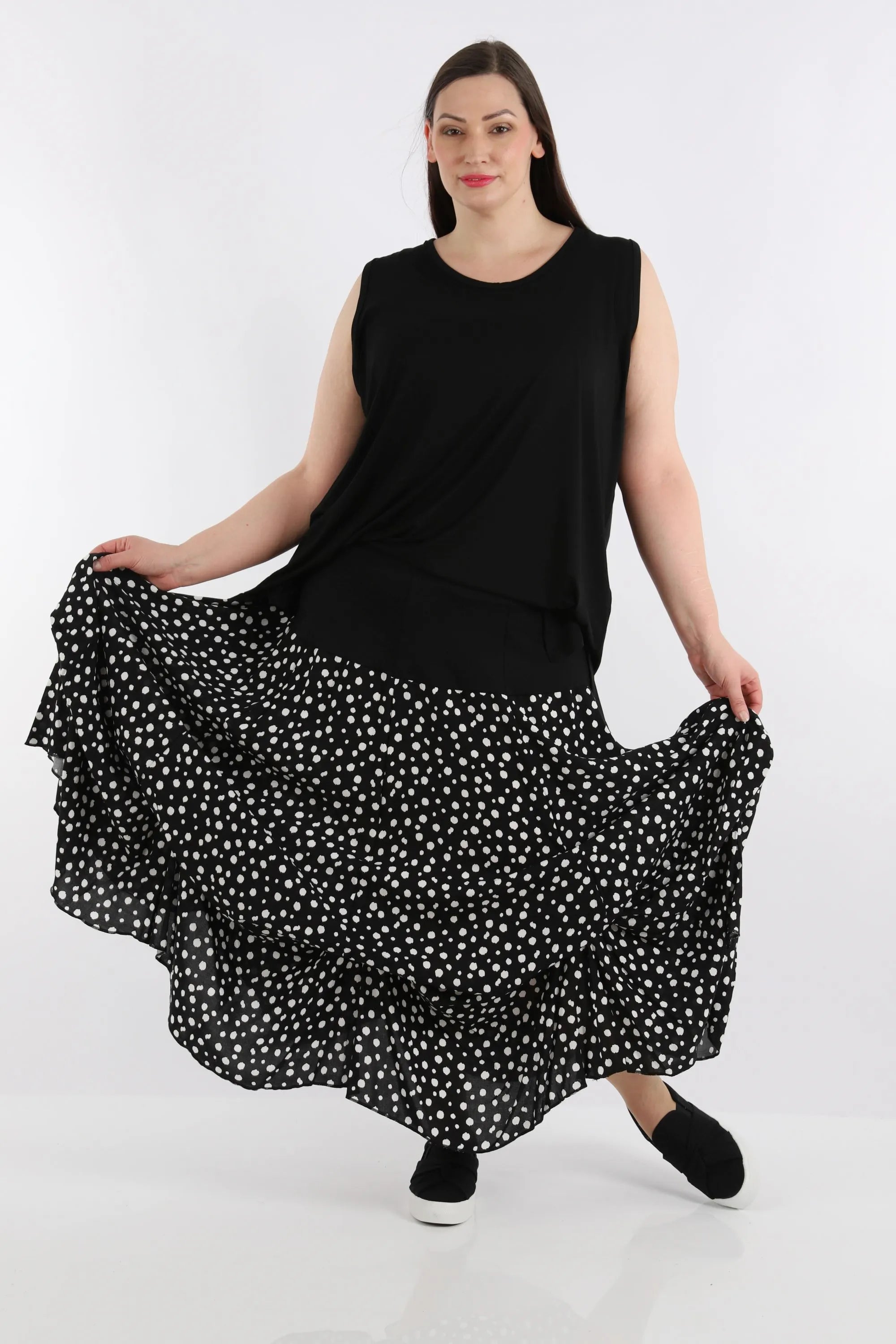 Ballonrock von AKH Fashion aus Viskose, ausgefallene, zeitlose Lagenlook Mode